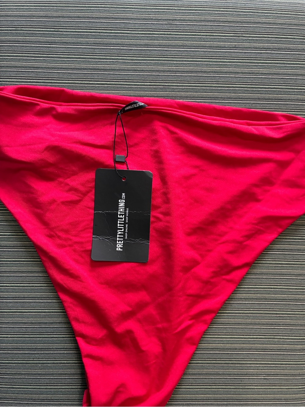 PrettyLittleThing Red Bikini Bottom 12 new summer beach pool swim